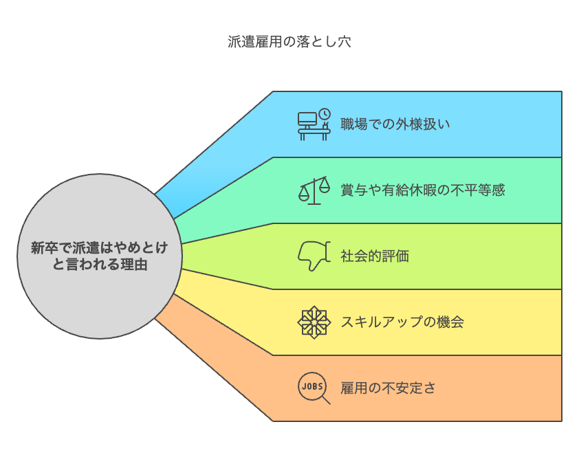 新卒で派遣はやめとけと言われる理由